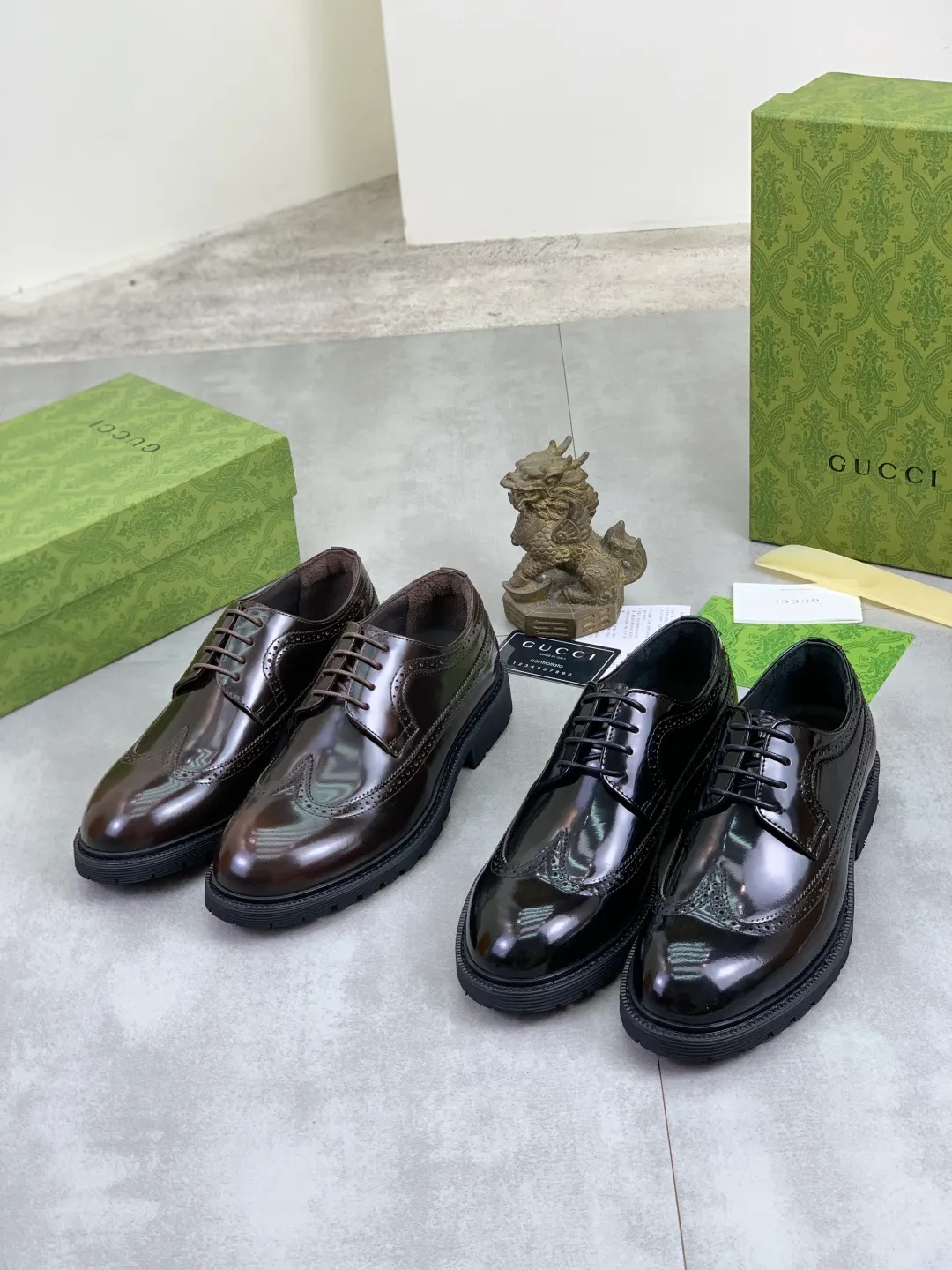 Men's Men's Shoes 💰P580 [New Style] 💰💎💎💎 [Gucci] GUCCI high-end men's formal business leather shoes, original order 1:1! Original imported high-end calfskin, original metal buckle, imported first-layer pigskin lining for feet, original high-end outsole, men's shoe size: 38-44